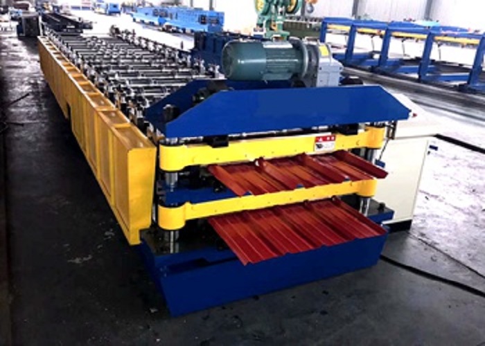 Euro Design Double Layer Roof Sheet Roll Forming Machine 