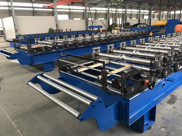 Euro Design Double Layer Roof Sheet Roll Forming Machine 