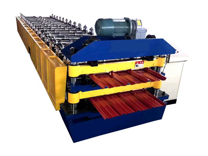 Euro Design Double Layer Roof Sheet Roll Forming Machine 