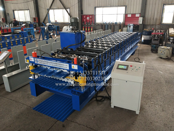 IBR and Corrugated sheet double layer roll forming machine