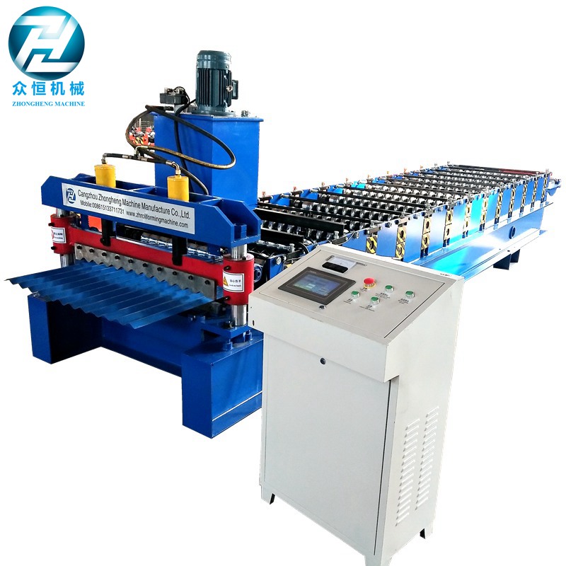 Metal Corrugated sheet roll forming machine with stacker