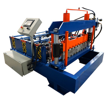 Roof sheet crimping machine