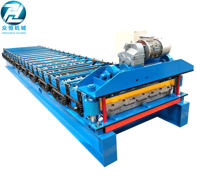 Fast speed motor cutting Roof roll forming machine