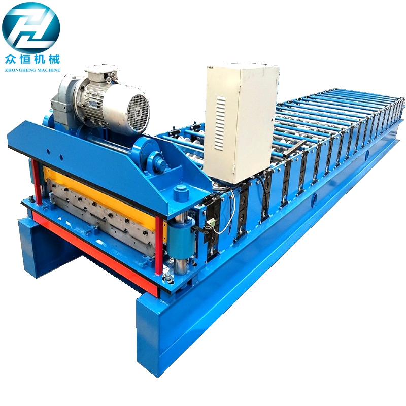 Fast speed motor cutting Roof roll forming machine