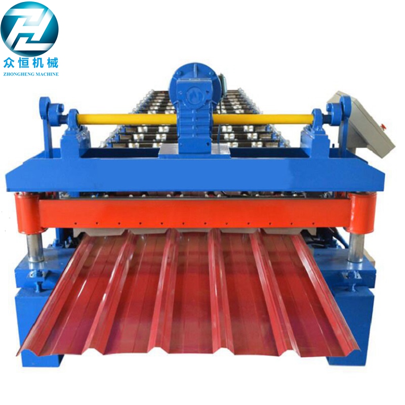 Fast speed motor cutting Roof roll forming machine