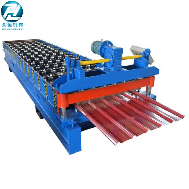 Fast speed motor cutting Roof roll forming machine