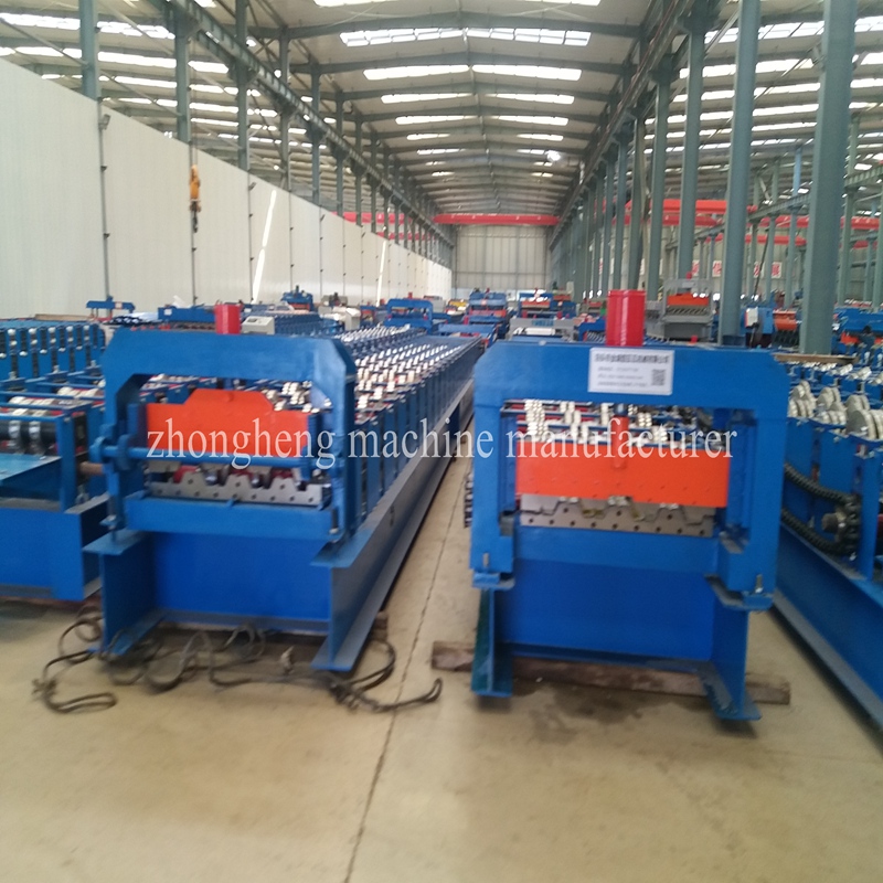 Construction steel decking profile forming machine