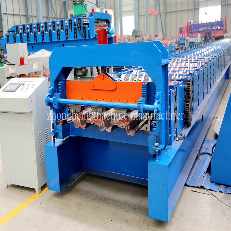 Construction steel decking profile forming machine
