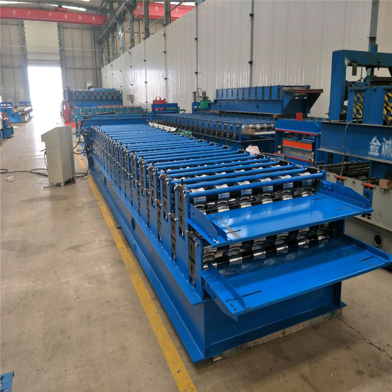 Peru popular two in one metal roof roll forming machine