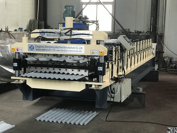 Three in one metal roofing roll forming machine