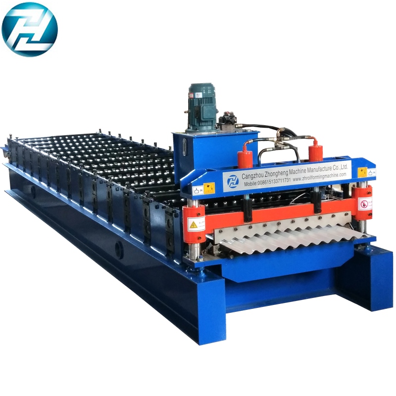 European Style Corrugated Roof Sheet Roll Forming Machine‎