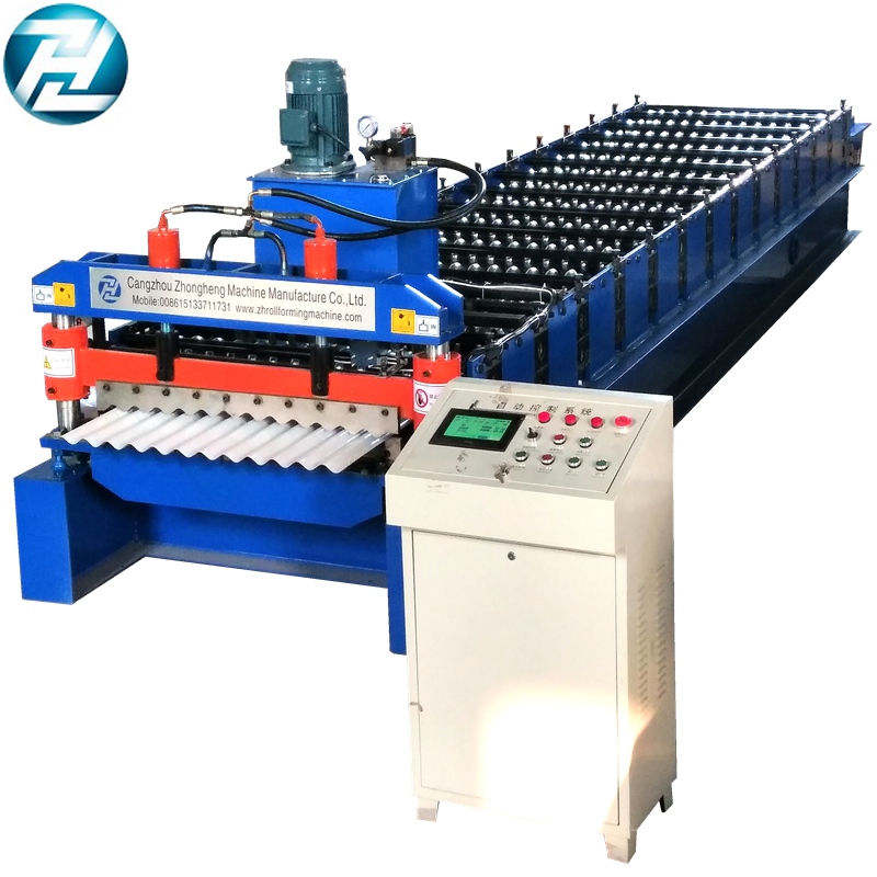 European Style Corrugated Roof Sheet Roll Forming Machine‎