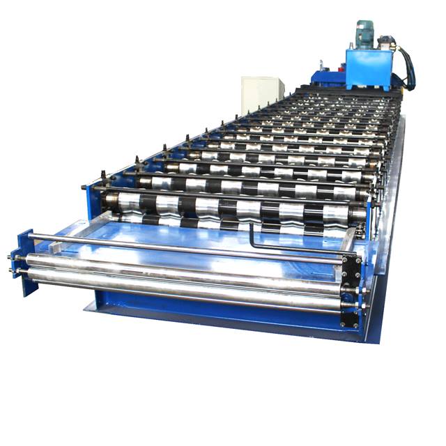 Automatic Step Waved Aluminum Glazed Tile Roof Panel Forming Making Machine in Nigeria