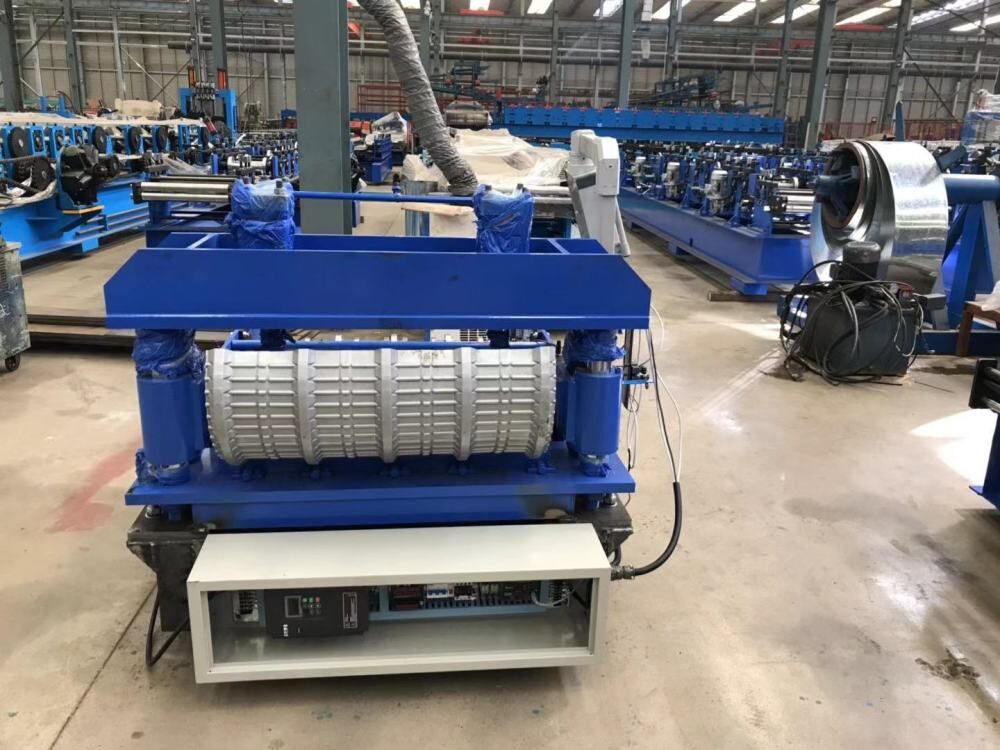 Auto crimping curved roll forming machine roof sheet crimping machine