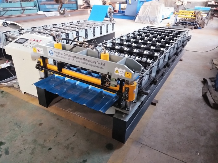 2019 new arrival 10% discount trapezoidal roof sheet making roll forming machine