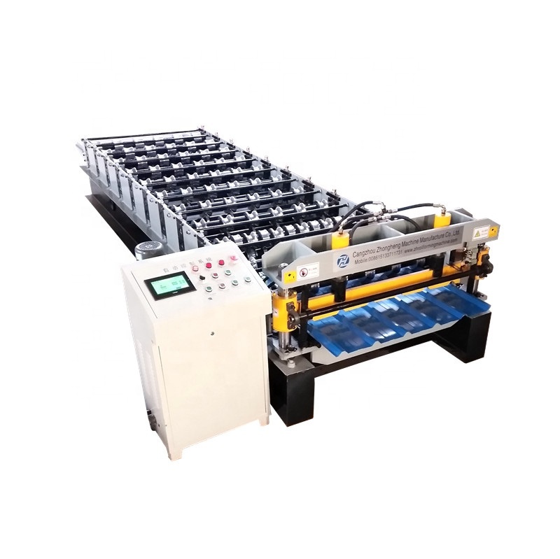 2019 new arrival 10% discount trapezoidal roof sheet making roll forming machine in stock