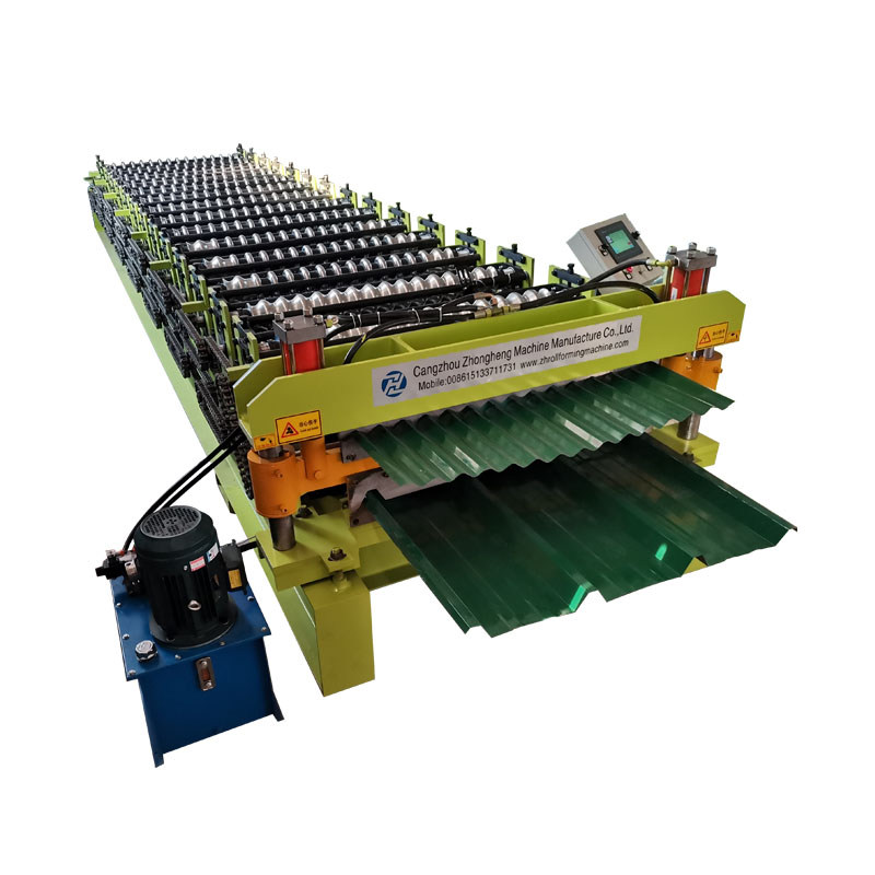 PV4 and corrugated sheet double layer roll forming machine 