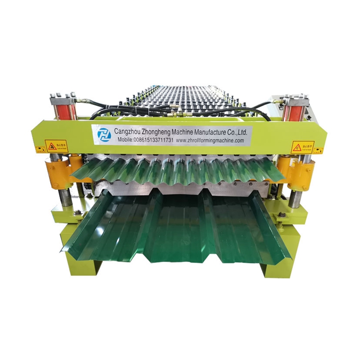 PV4 and corrugated sheet double layer roll forming machine 