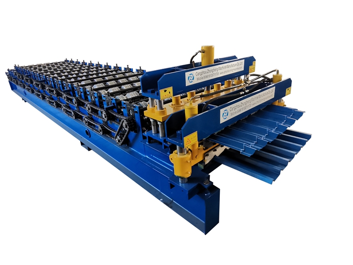 Double layer glazed tile roll forming machine 