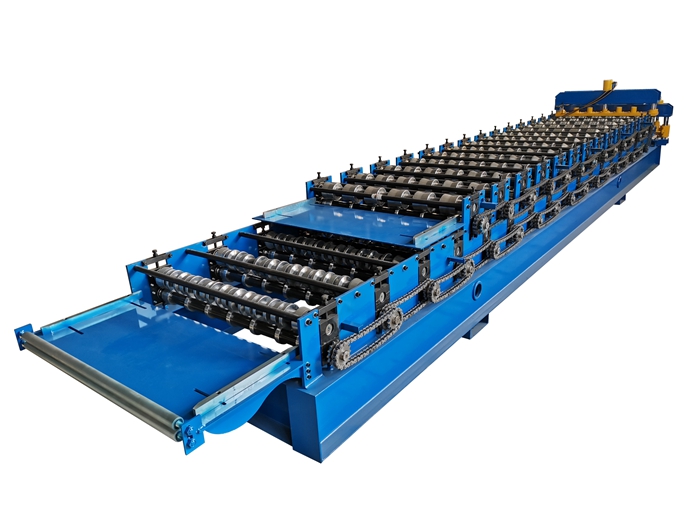 Double layer glazed tile roll forming machine 