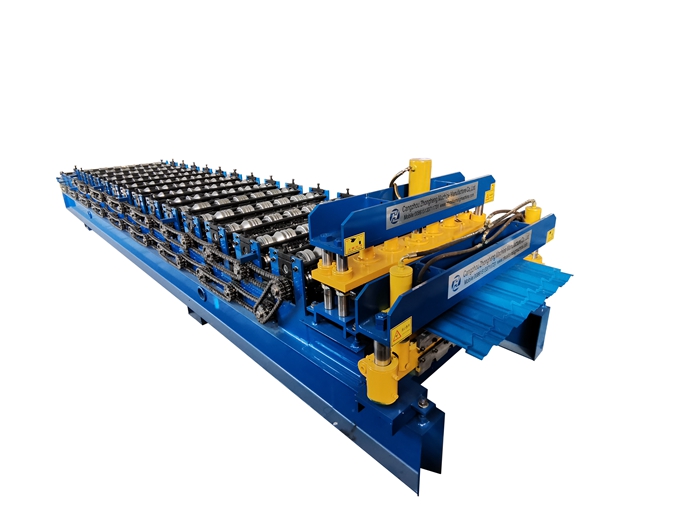 Double layer glazed tile roll forming machine 