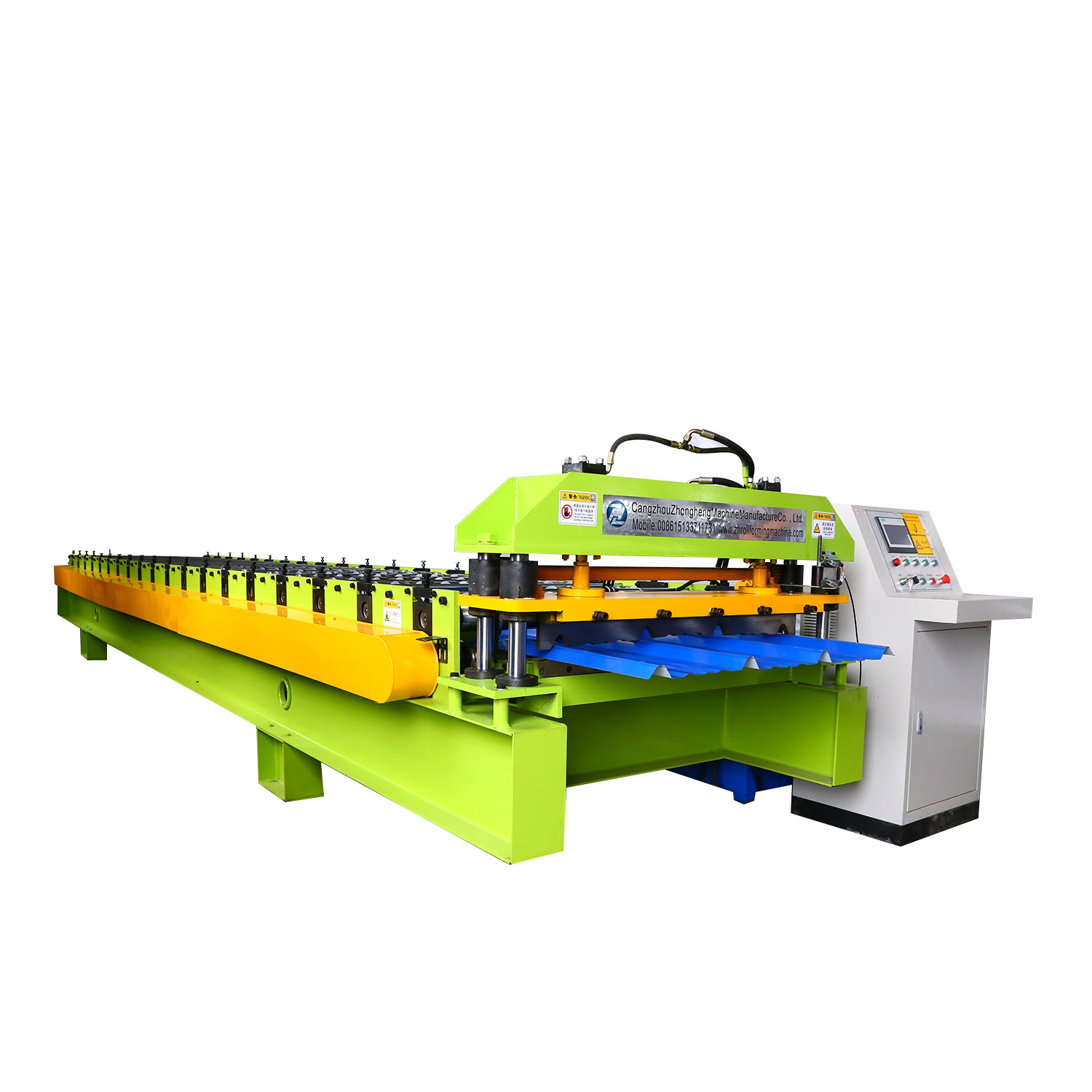 High Quality High Speed AaluminumZinc Roofing Color Steel IBR Sheet Roll Forming Machine