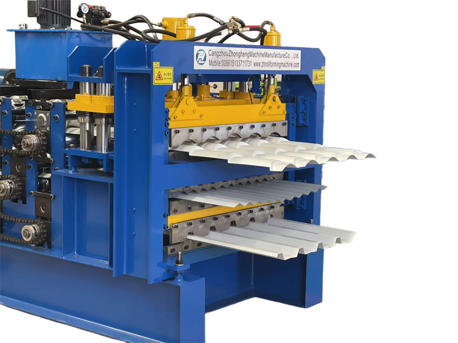three layers roof sheet forming machine 
