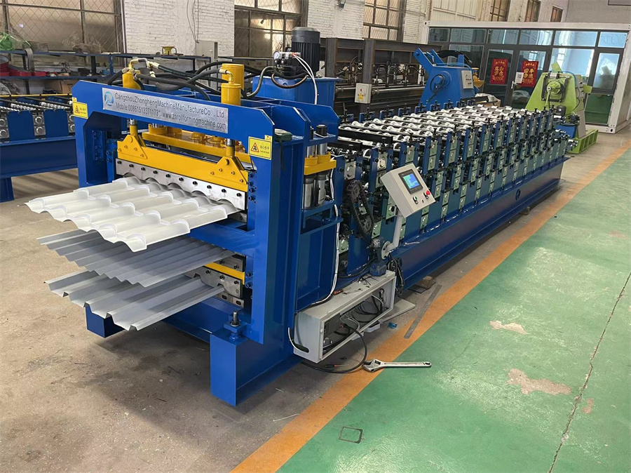 three layers roof sheet forming machine 