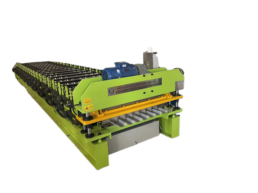 High speed 1000 / 890 double deck roll forming machine with motor cutting 