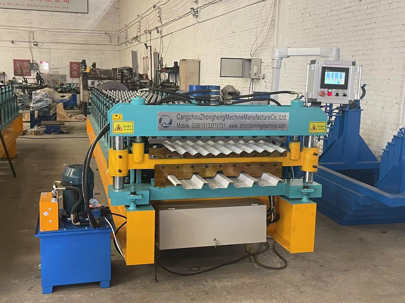 686 IBR Roofing sheet and 762 Corrugated sheet  double layer machine 