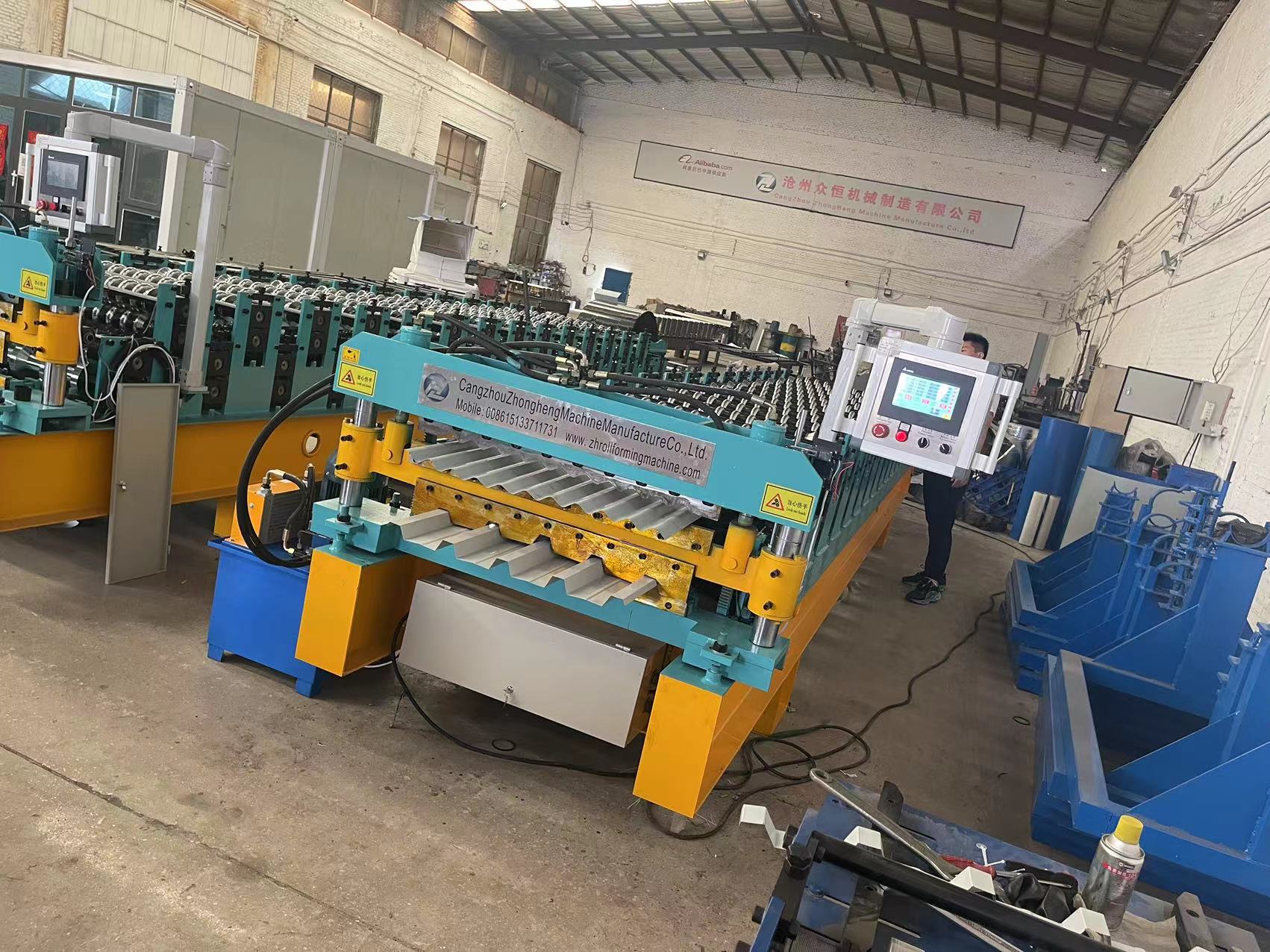 686 IBR Roofing sheet and 762 Corrugated sheet  double layer machine 