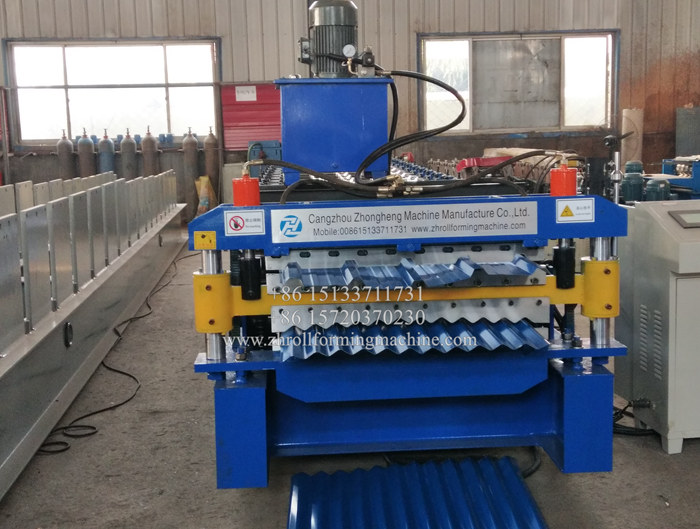 IBR and Corrugated sheet double layer roll forming machine