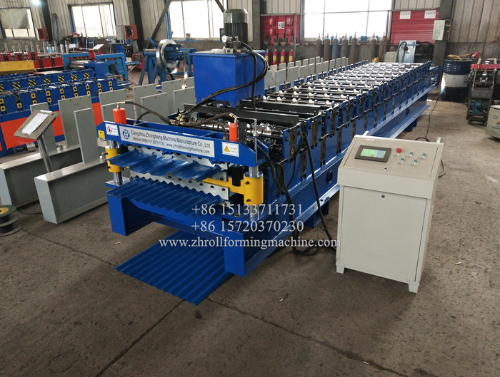 IBR and Corrugated sheet double layer roll forming machine