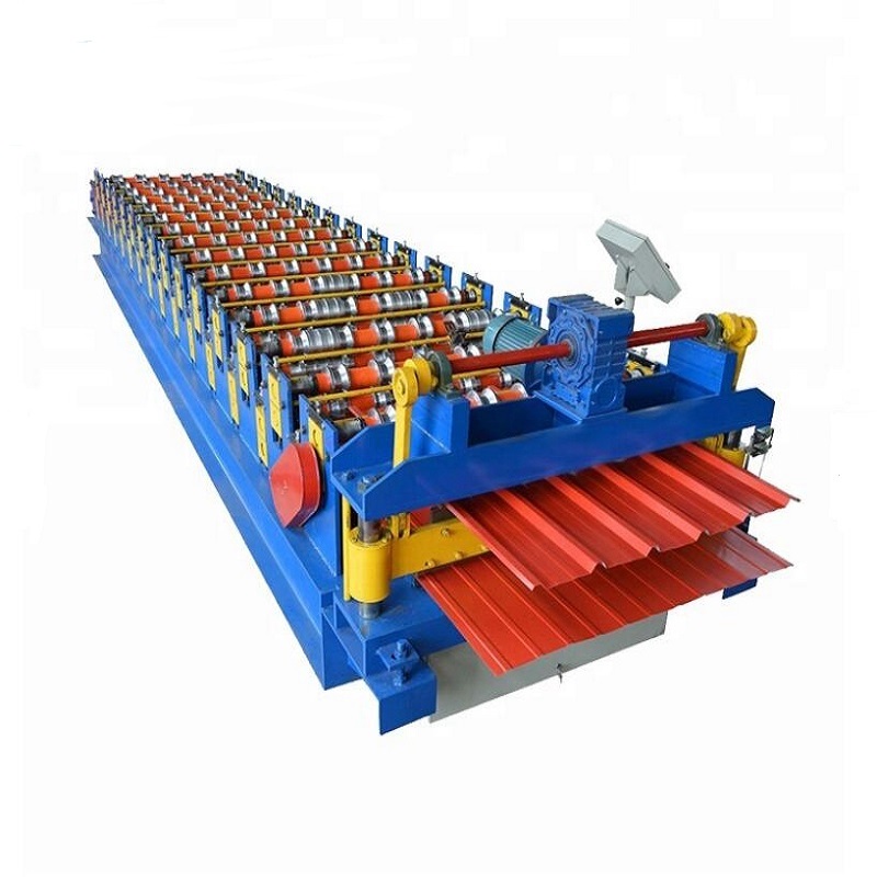 Fast speed motor cutting Roof roll forming machine