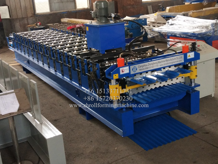 Africa popular Double deck roof sheet making machine