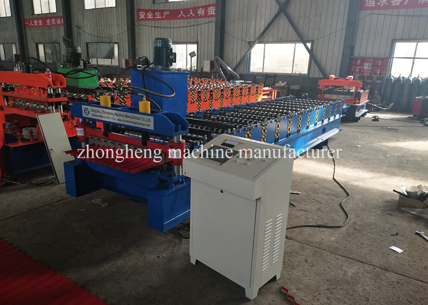 Roofing Corrugated Sheet Roll Forming Machine