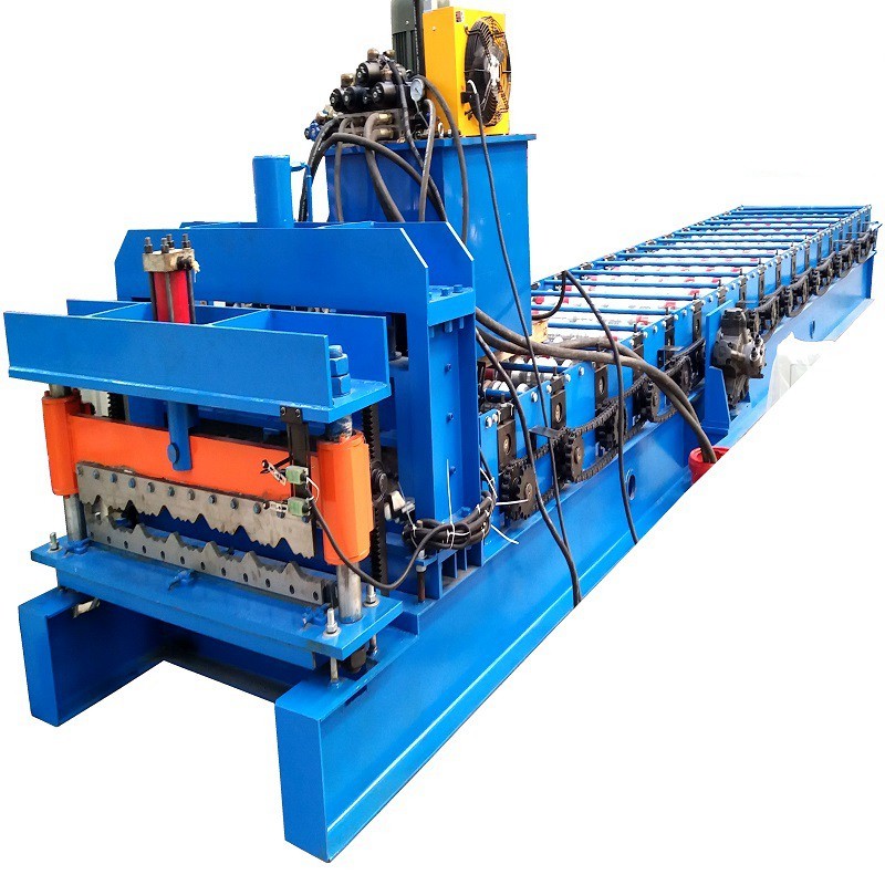 Automatic Step Waved Aluminum Glazed Tile Roof Panel Forming Making Machine in Nigeria
