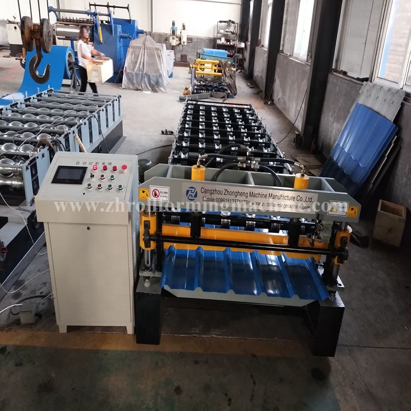 2019 new arrival 10% discount trapezoidal roof sheet making roll forming machine in stock