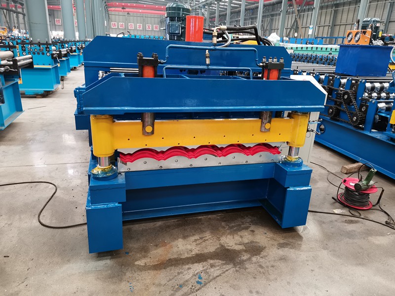 new design popular sheet metal roofing circular glazed tile forming machine