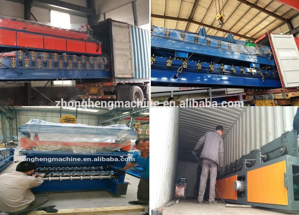 1.2mm Galvanized Steel Shutter Door Frame Roll Forming Machine with embossing design roll forming machine