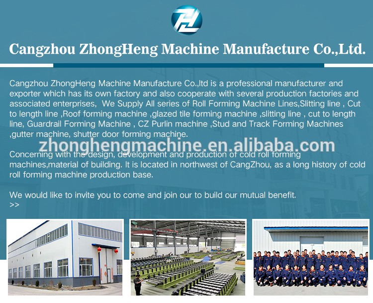 ZH-310 Colour Steel Selck Lock Roof Panel Roll Forming Machine Roof Forming Machinery from Cangzhou