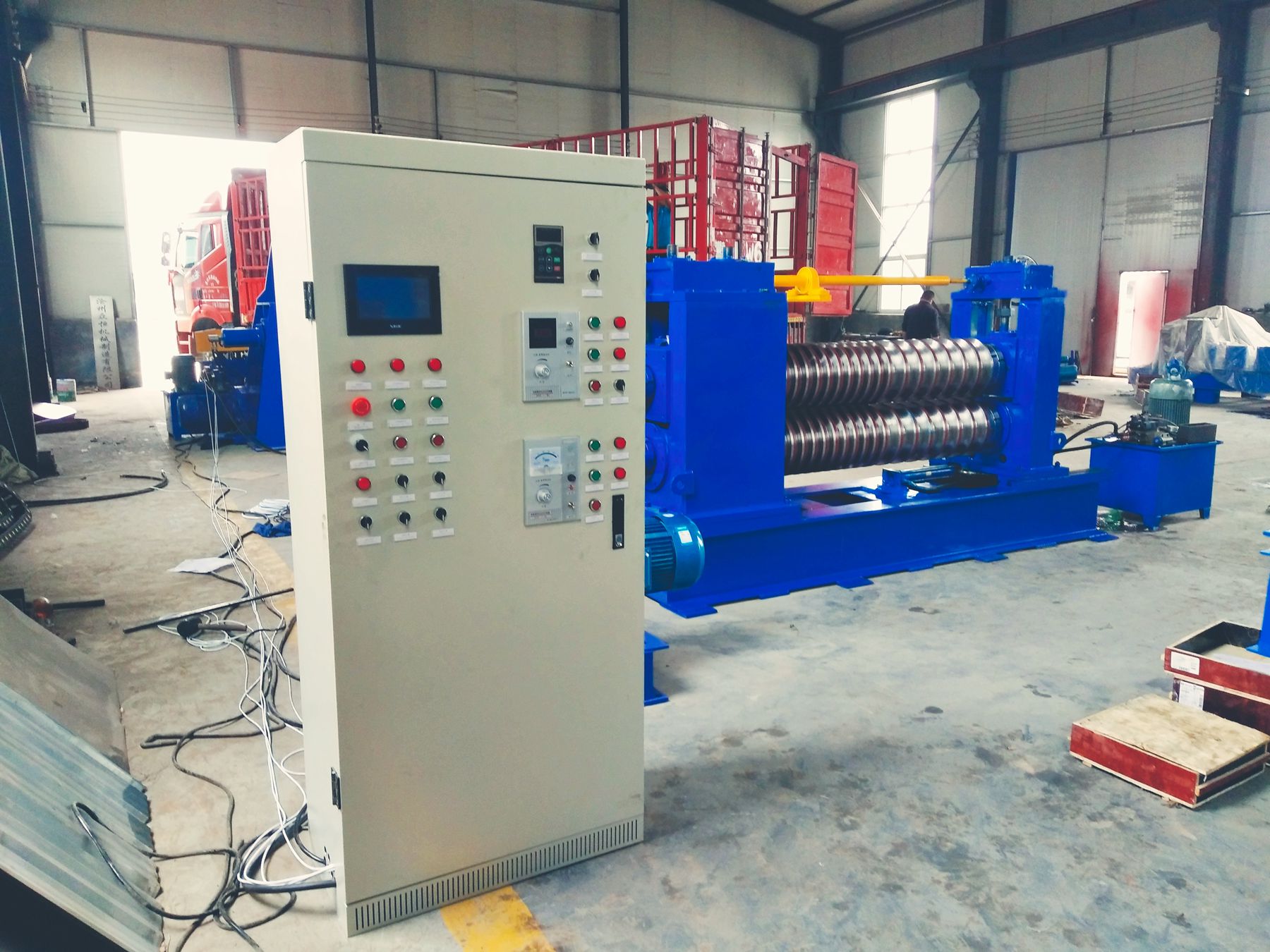 Mechanical Hydraulic Machine Line for 0.3~1.2 mm*1500 from China