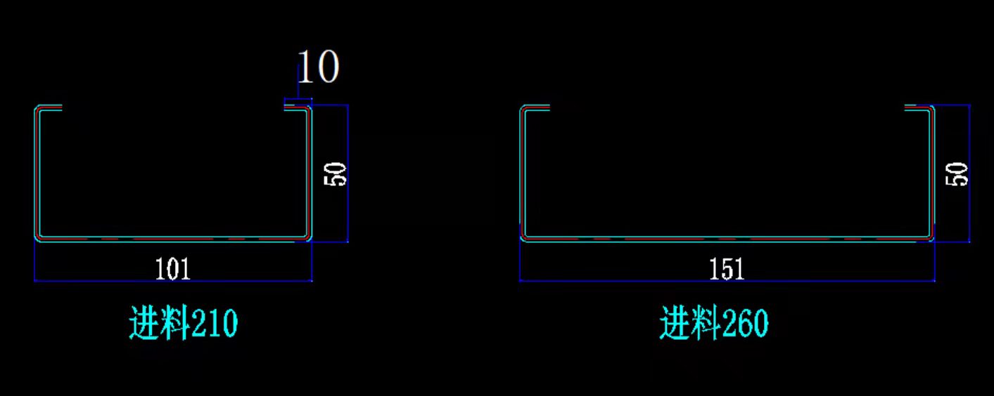 100 cu profile roll forming machine