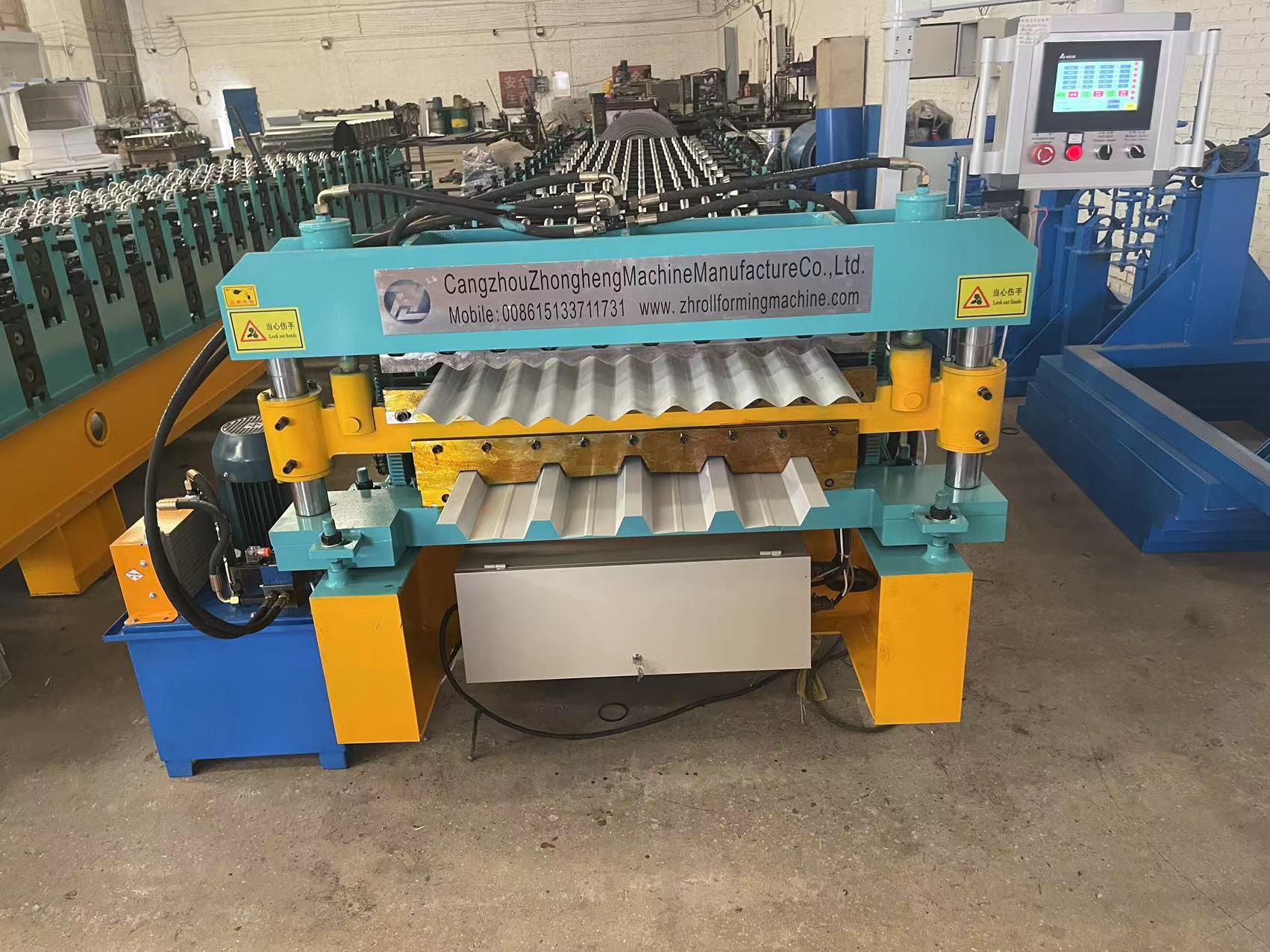 686 IBR Roofing sheet and 762 Corrugated sheet  double layer machine