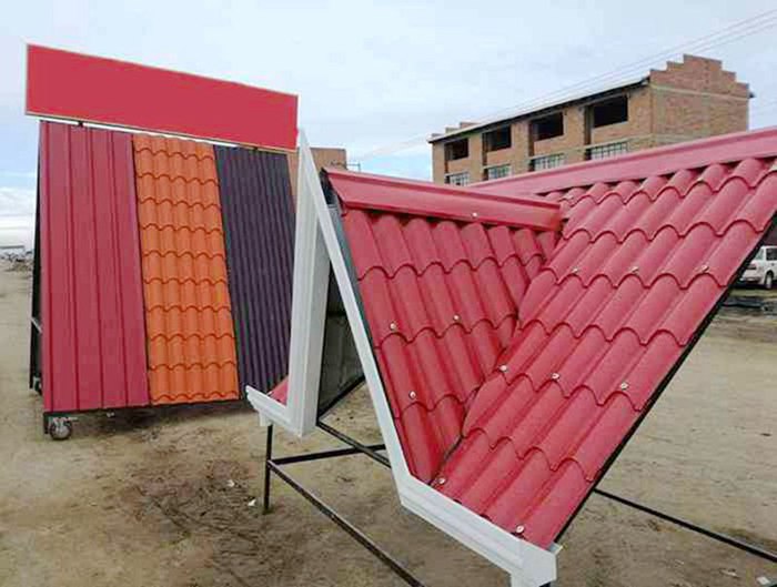 Aluminium Metcoppo Roof Tile Sheet Forming Machine